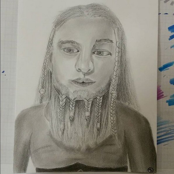 01 Bianca (own character) - pencil - 2017