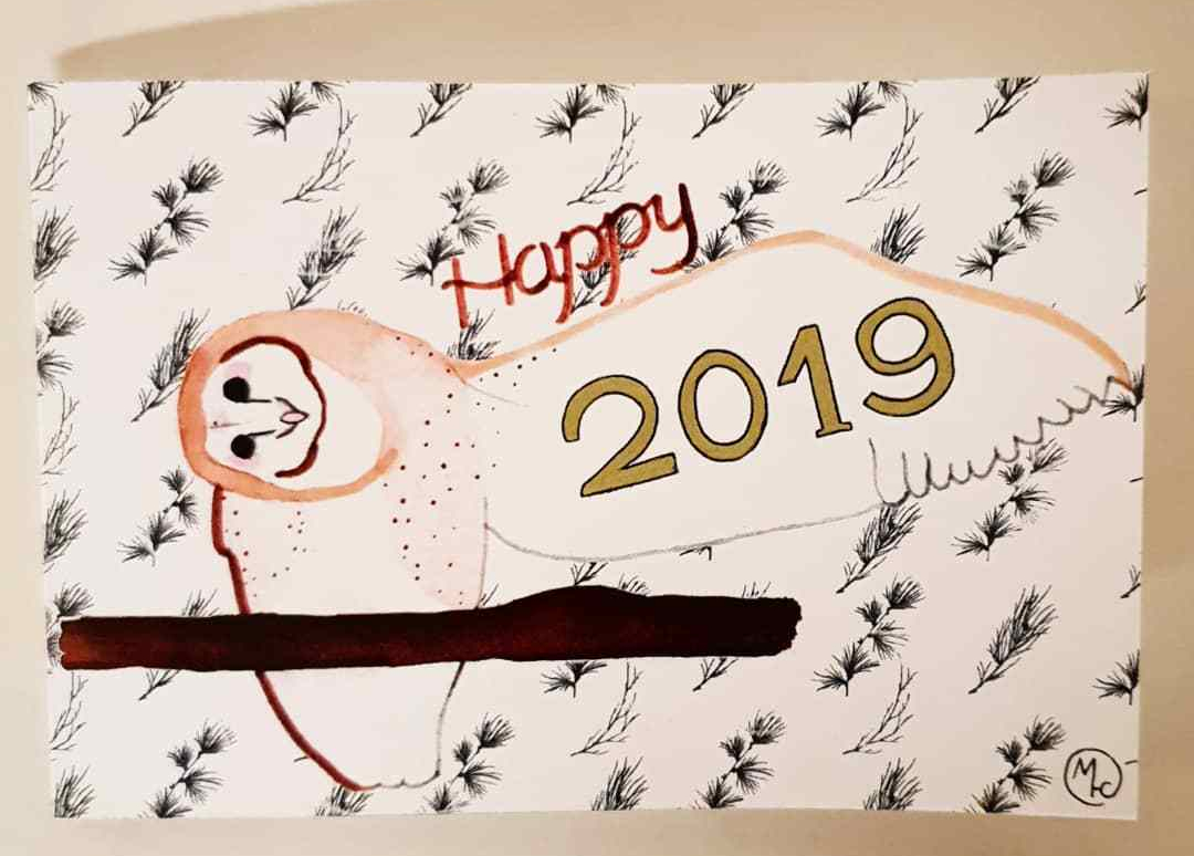 Happy *barn owl opens wing* 2019!