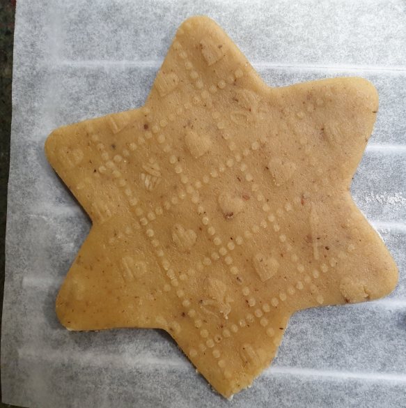 Dragon biscuit - unbaked.