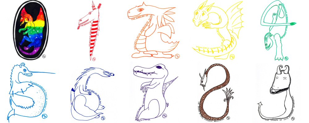 The ten count-down dragons