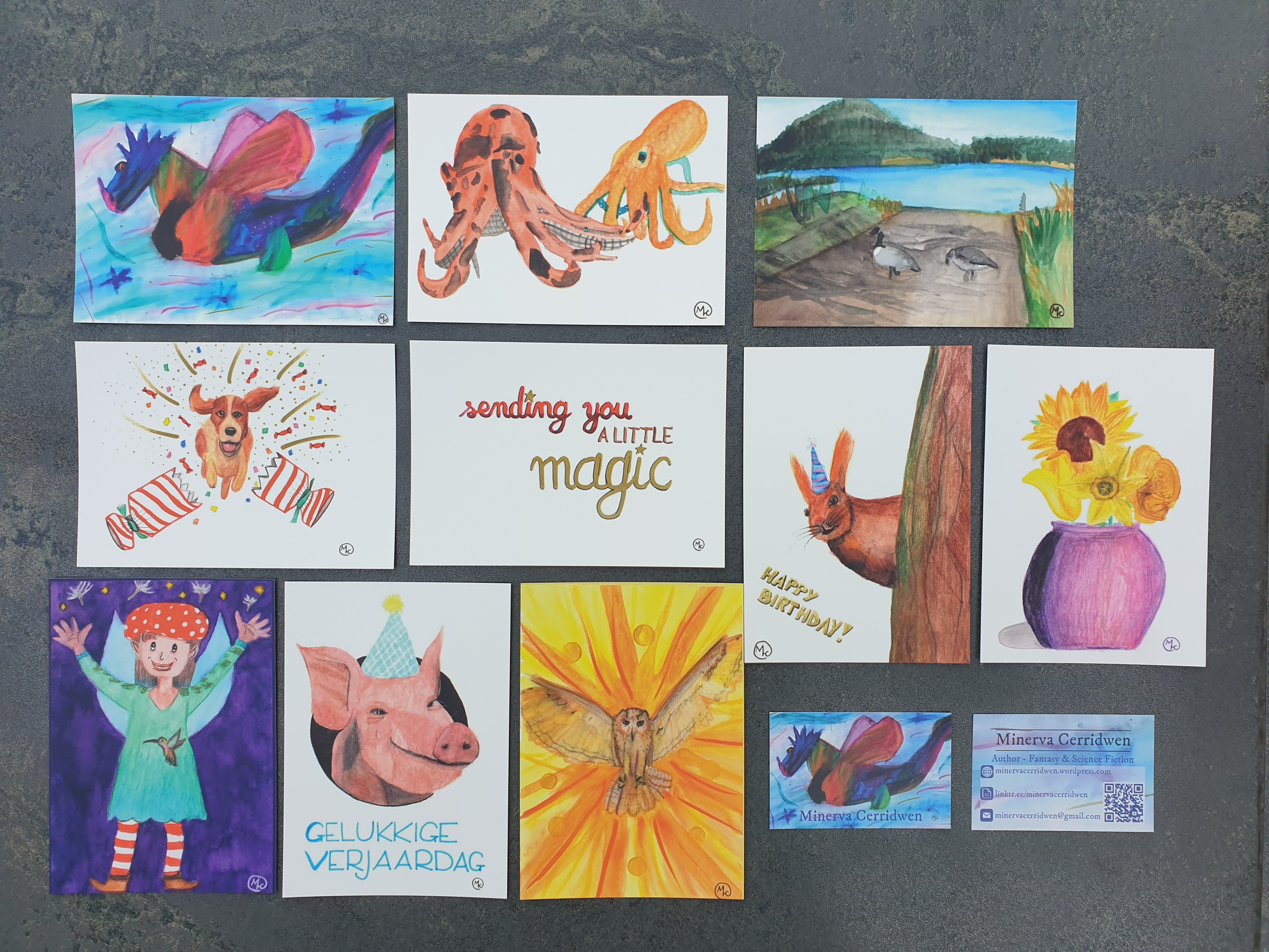 2023 set of 10 postcards