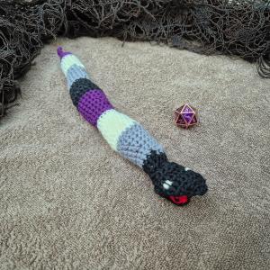 Photo of a crocheted sea snake